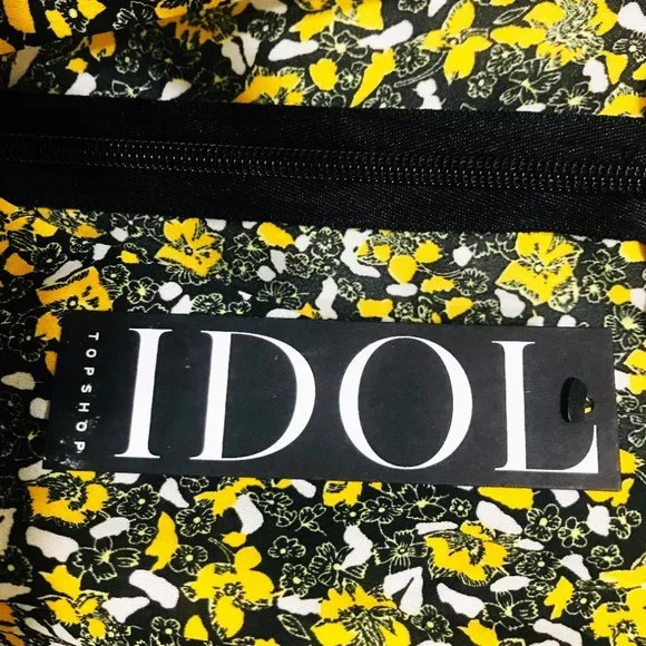 Topshop Size 2 Ditsy Tea V Neck Flutter Sleeve Asymmetrical Hem Dress NWT - Picture 3 of 4